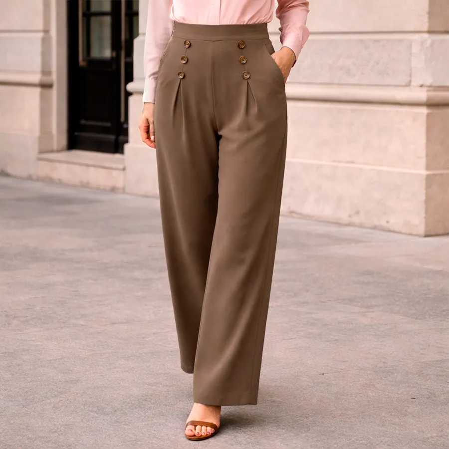 AD2605 PANTALON CON BOTONES 10252